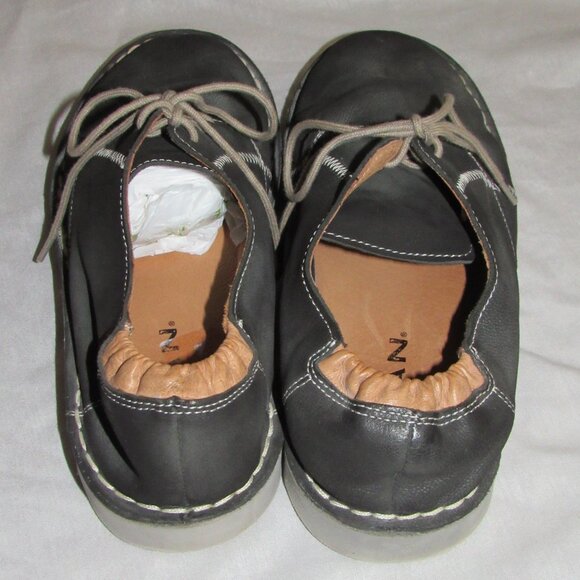 Bedstu ROAN Men’s Suede Leather Hawkins Oxford Casual Shoes Size 10 Charcoal